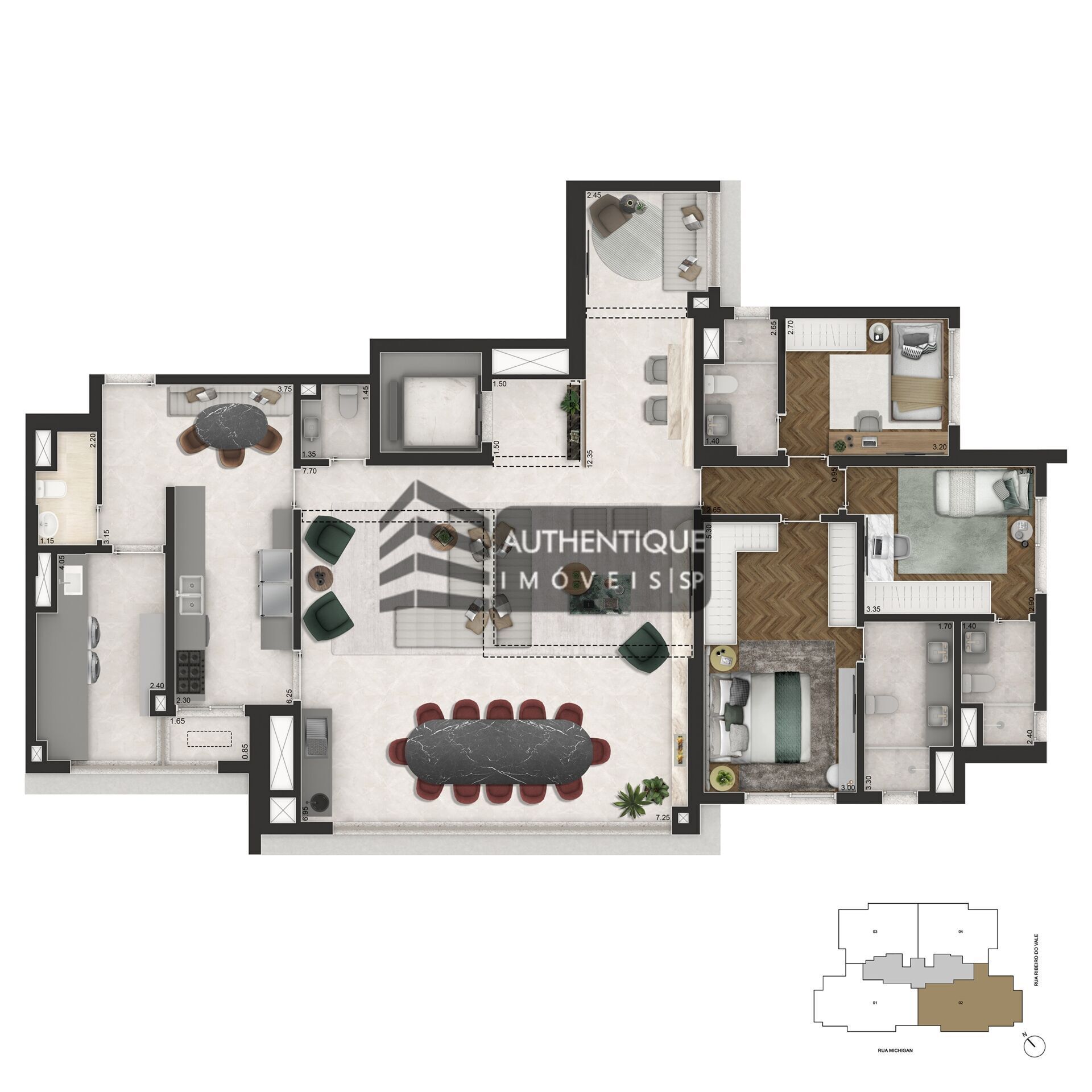 Apartamento, 3 quartos, 195 m² - Foto 15