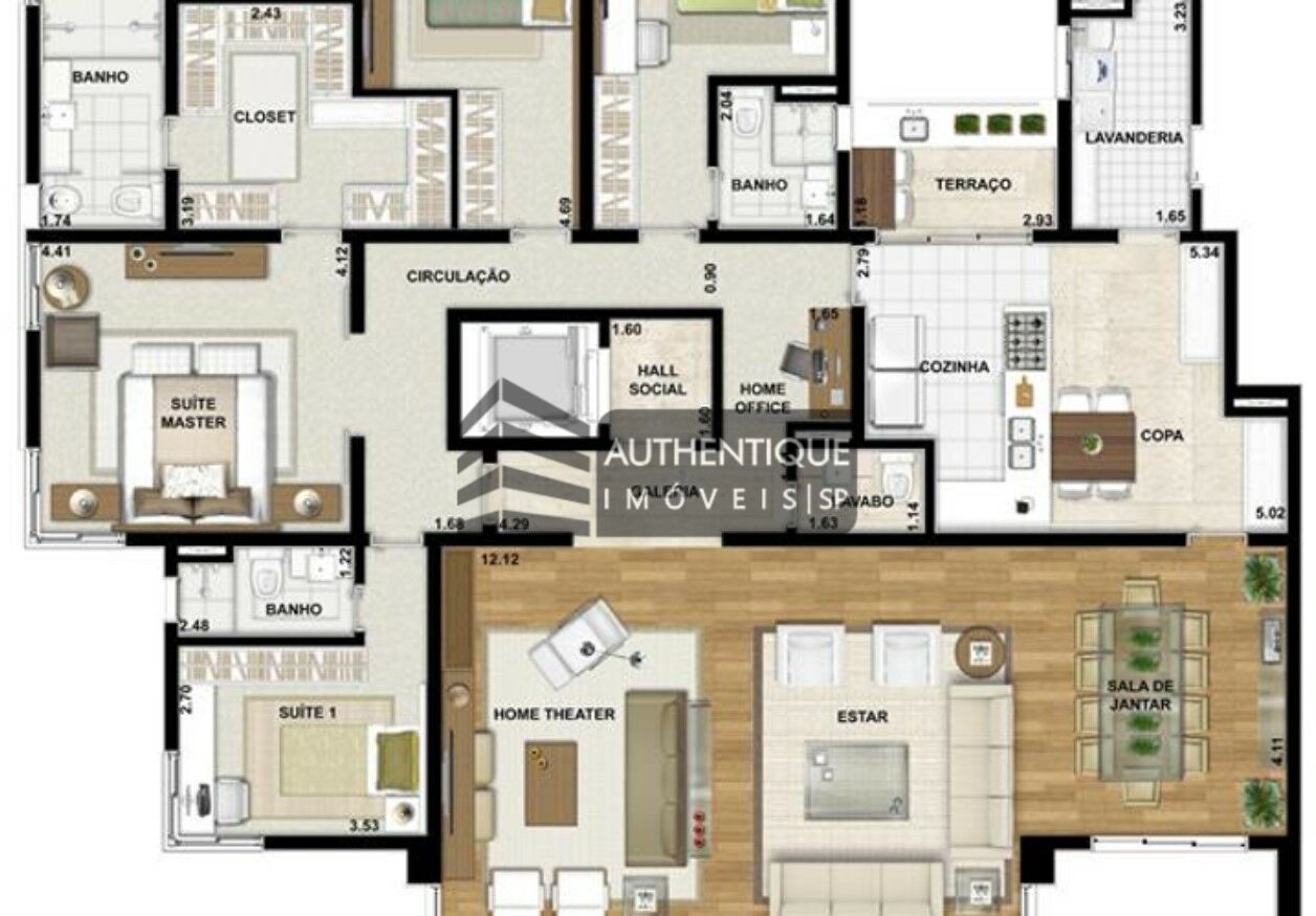 Apartamento à venda com 4 quartos, 262m² - Foto 16