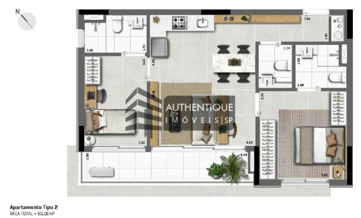 Apartamento à venda com 2 quartos, 66m² - Foto 27