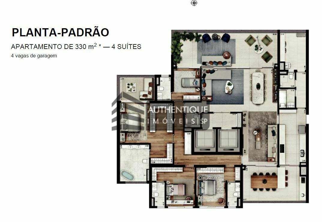 Apartamento à venda com 4 quartos, 330m² - Foto 50