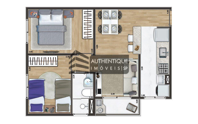 Apartamento à venda com 2 quartos, 48m² - Foto 18