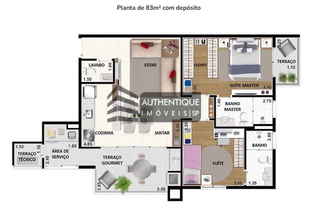 Apartamento à venda com 2 quartos, 84m² - Foto 26