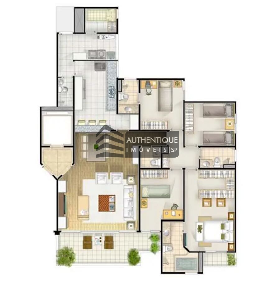 Apartamento à venda com 3 quartos, 180m² - Foto 17