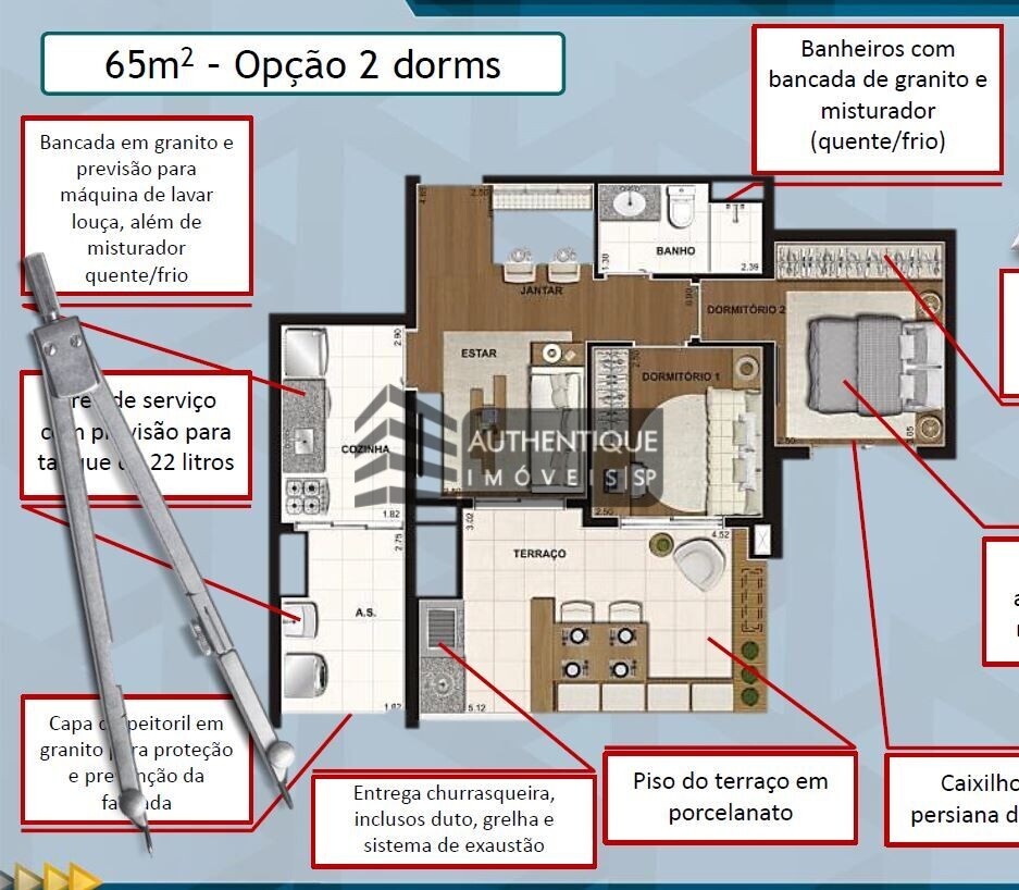 Apartamento à venda com 2 quartos, 65m² - Foto 20