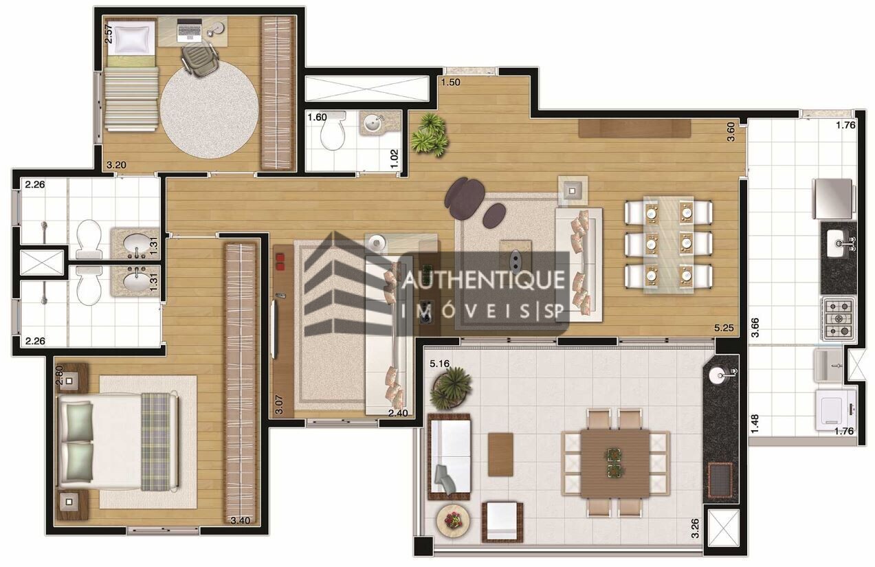 Apartamento à venda com 2 quartos, 98m² - Foto 12