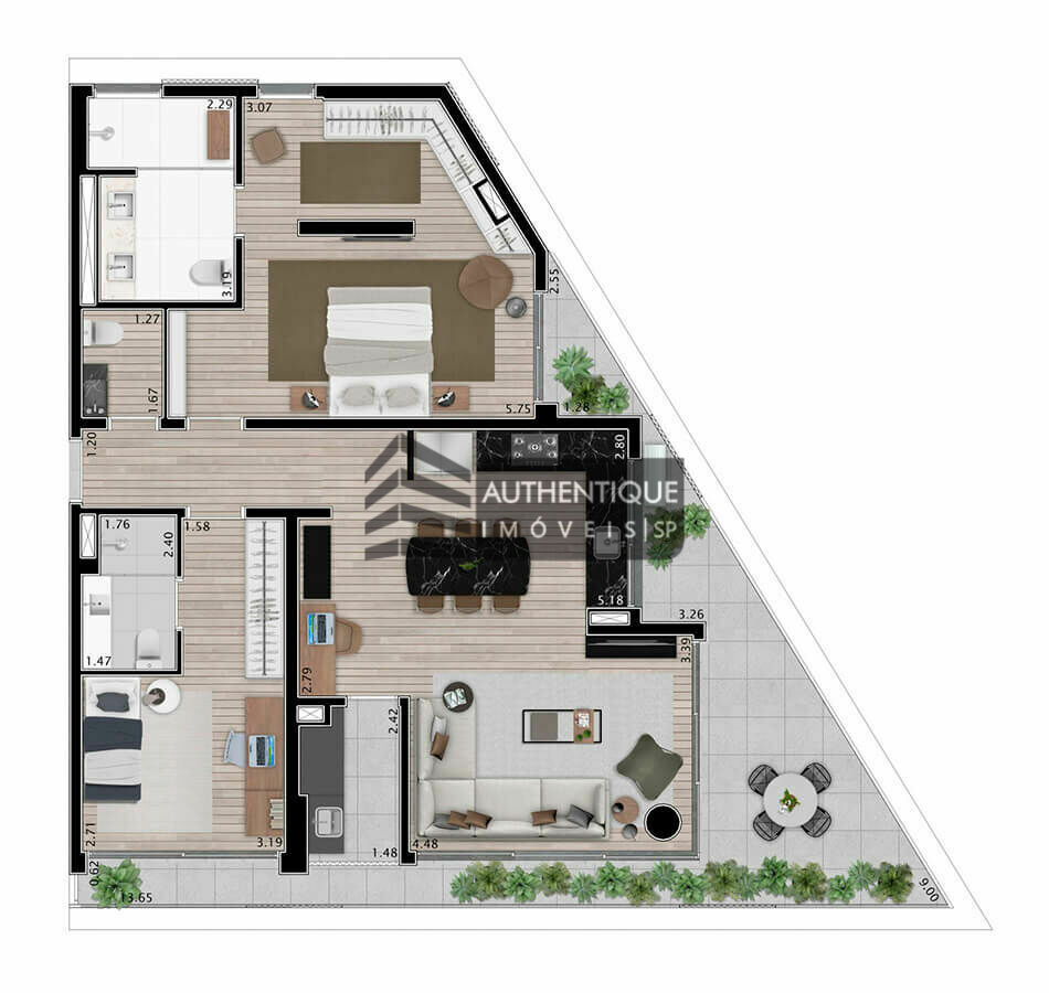 Apartamento à venda com 2 quartos, 172m² - Foto 36