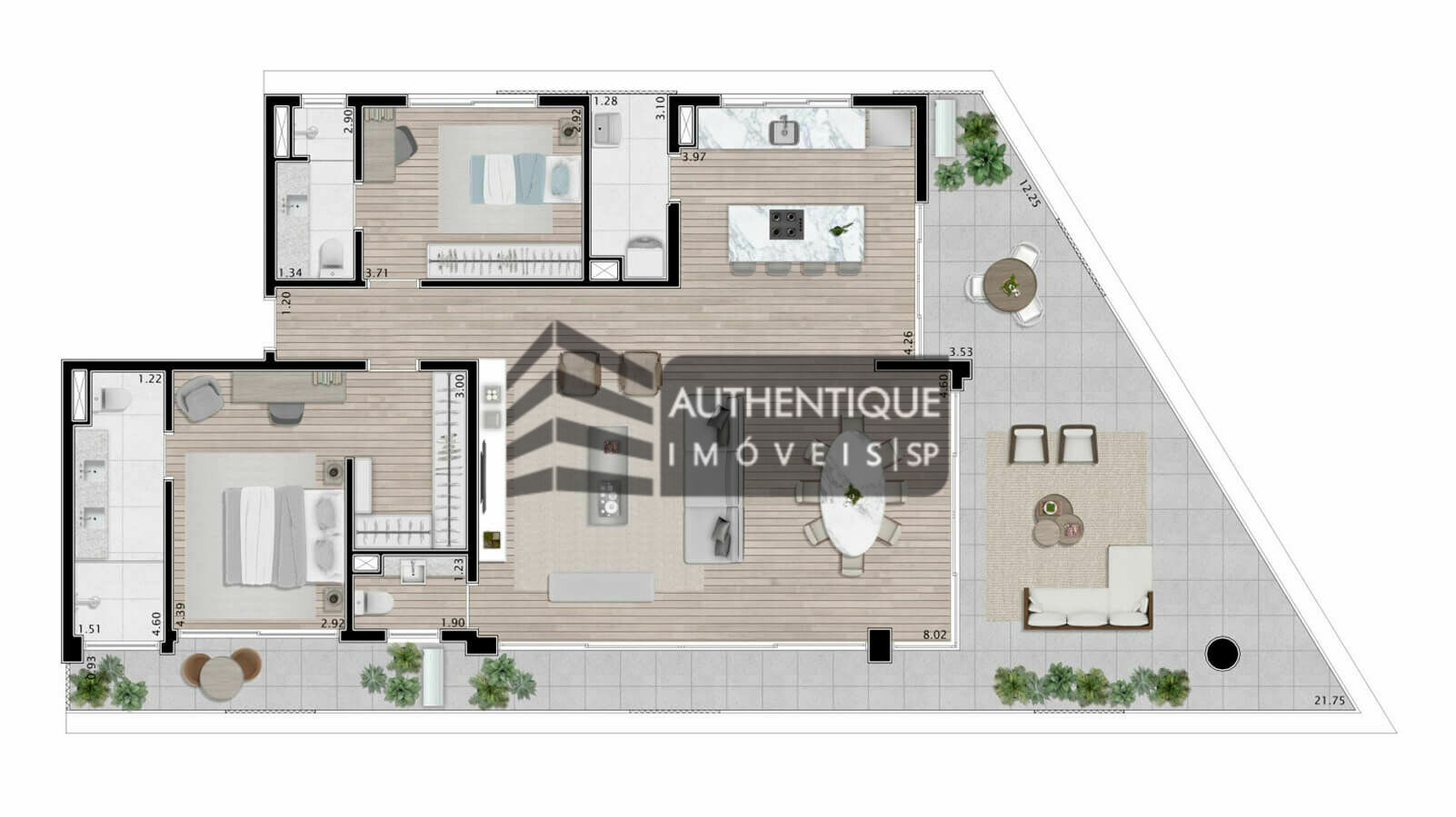 Apartamento à venda com 2 quartos, 172m² - Foto 38