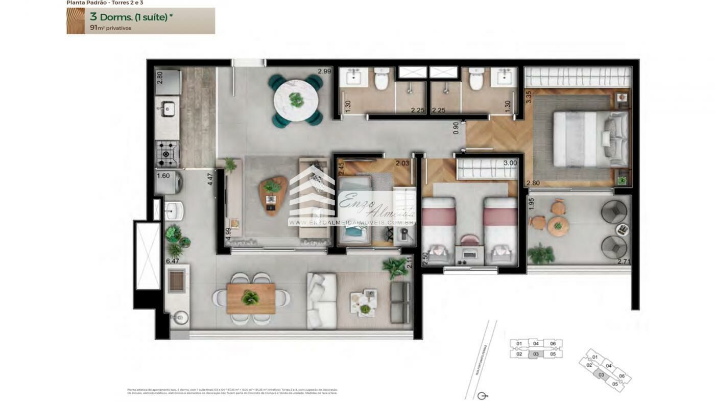 Apartamento à venda com 3 quartos, 127m² - Foto 31