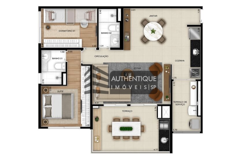 Apartamento à venda com 3 quartos, 84m² - Foto 10