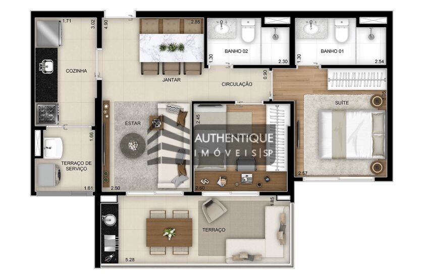 Apartamento à venda com 3 quartos, 84m² - Foto 8