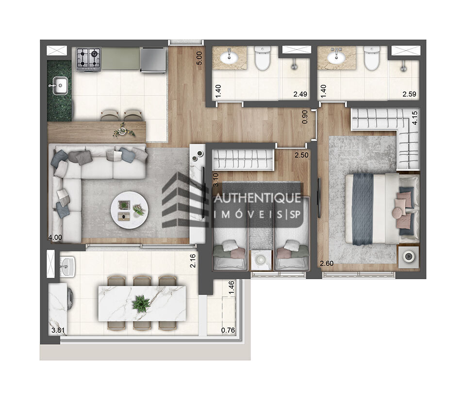 Apartamento à venda com 3 quartos, 75m² - Foto 22