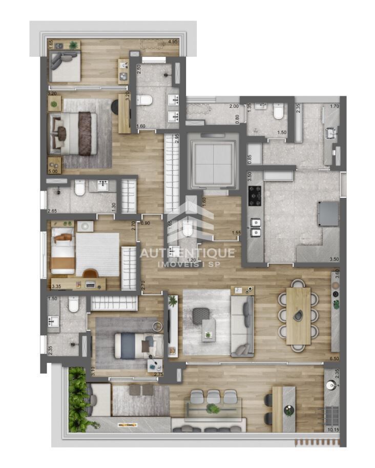 Apartamento, 3 quartos, 154 m² - Foto 32