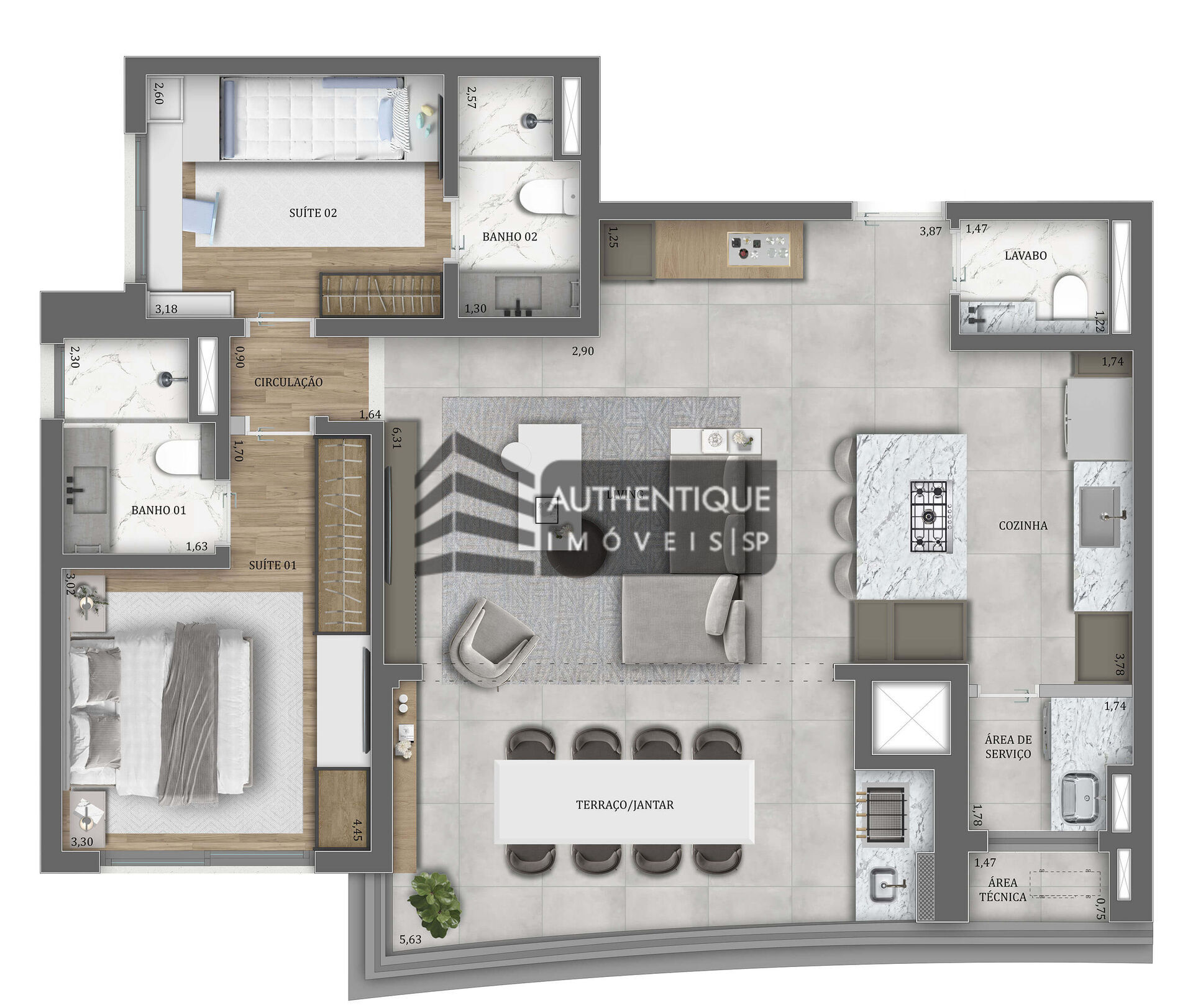 Apartamento à venda com 2 quartos, 79m² - Foto 25