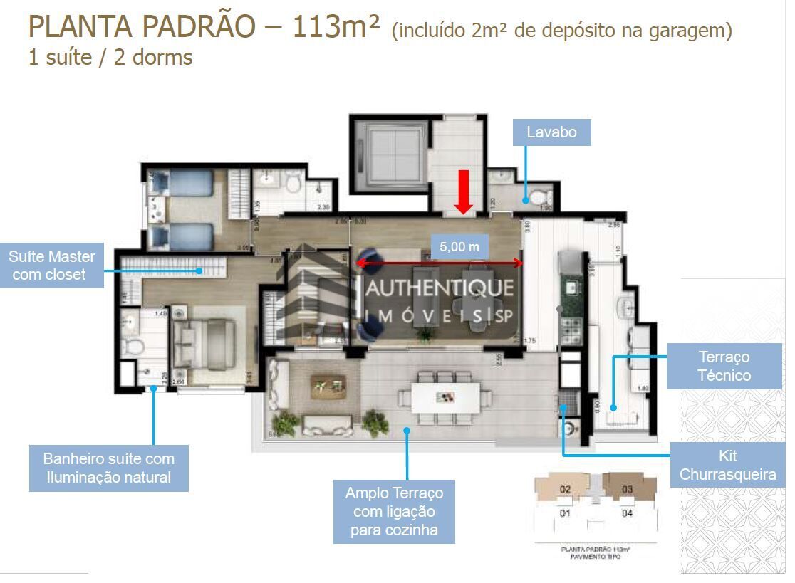 Apartamento à venda com 3 quartos, 113m² - Foto 32