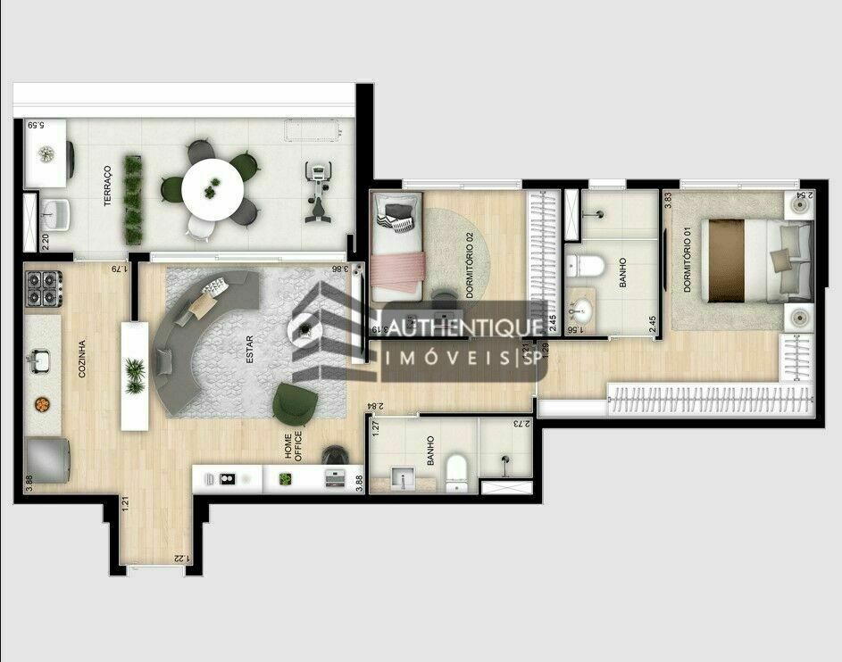 Apartamento à venda com 2 quartos, 86m² - Foto 15