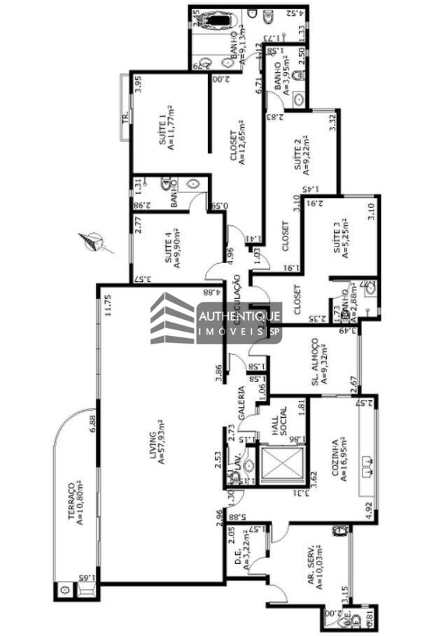 Apartamento à venda com 4 quartos, 237m² - Foto 17