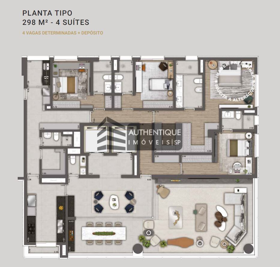 Apartamento à venda com 4 quartos, 298m² - Foto 26