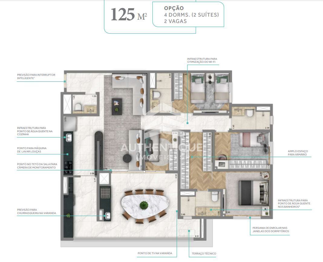 Apartamento, 3 quartos, 125 m² - Foto 13