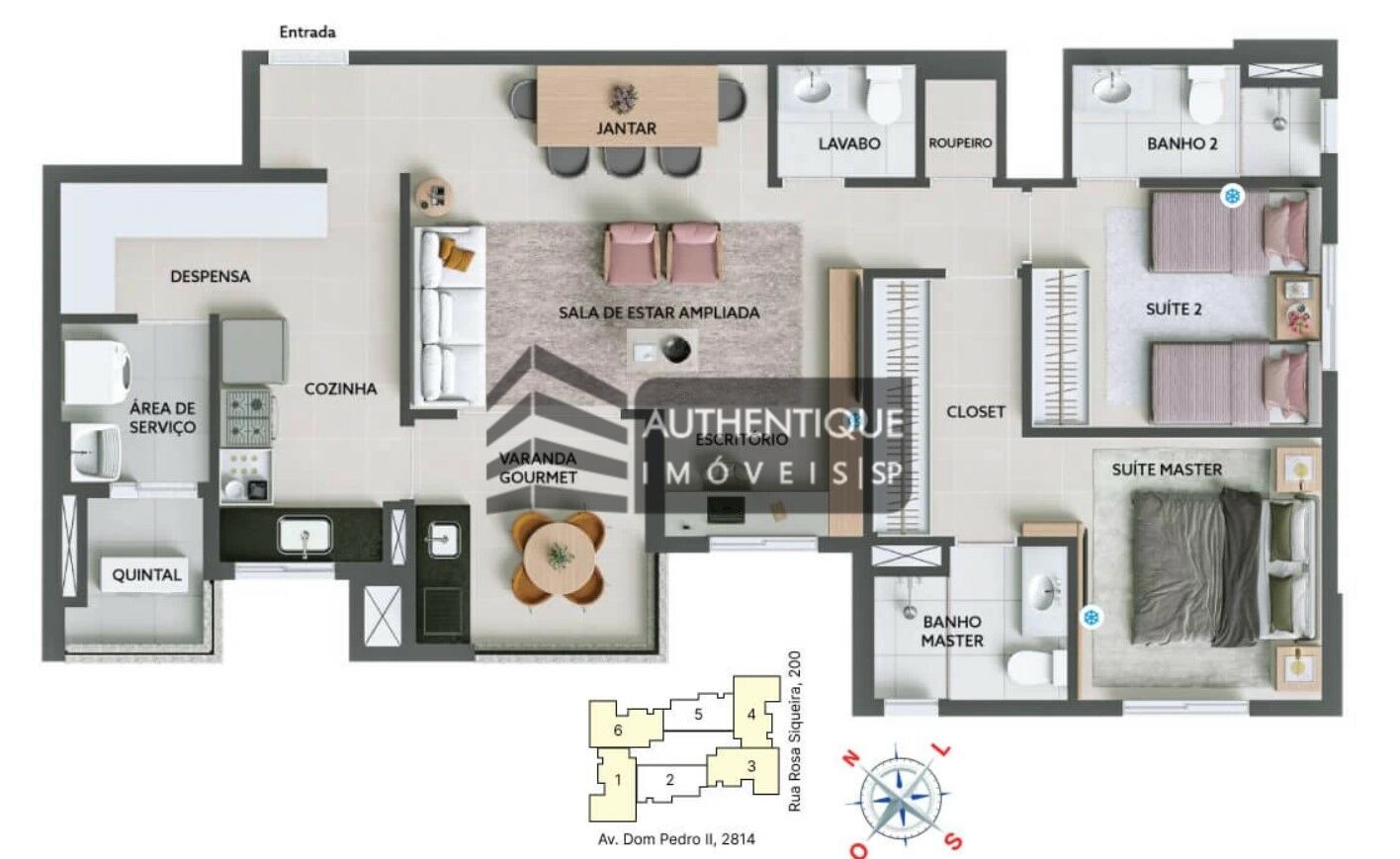 Apartamento à venda com 2 quartos, 76m² - Foto 37