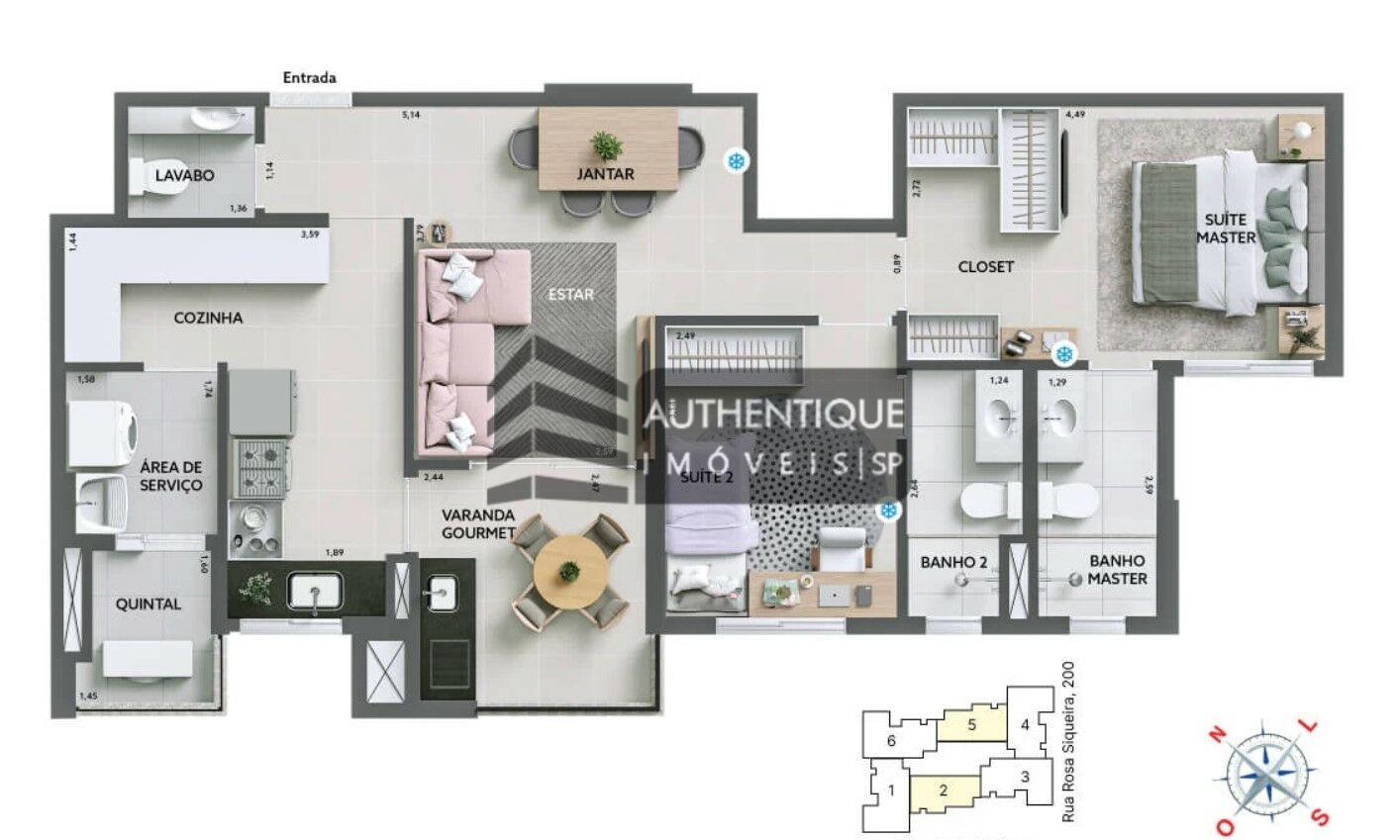 Apartamento à venda com 2 quartos, 76m² - Foto 35