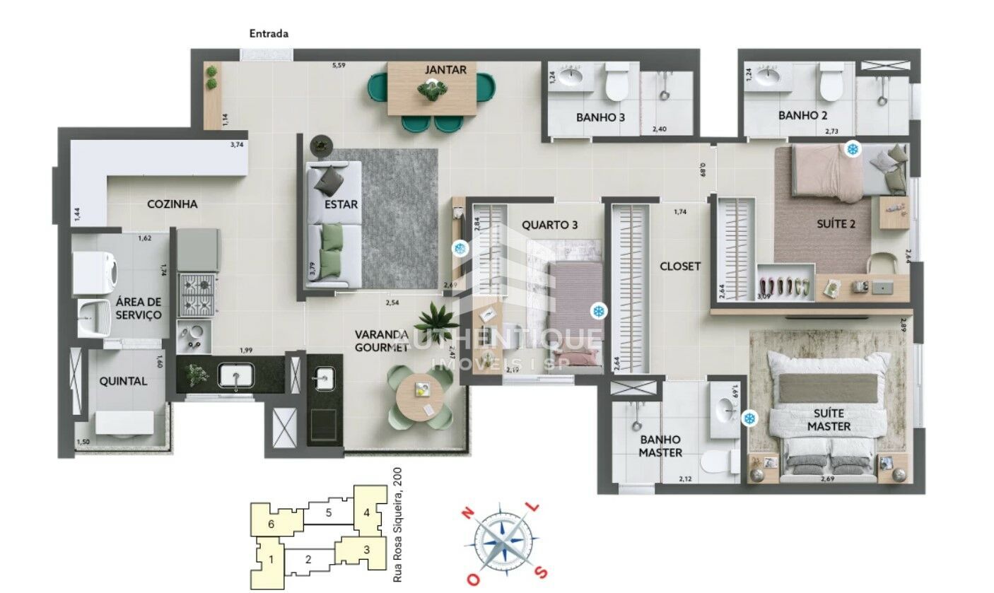 Apartamento, 2 quartos, 76 m² - Foto 36