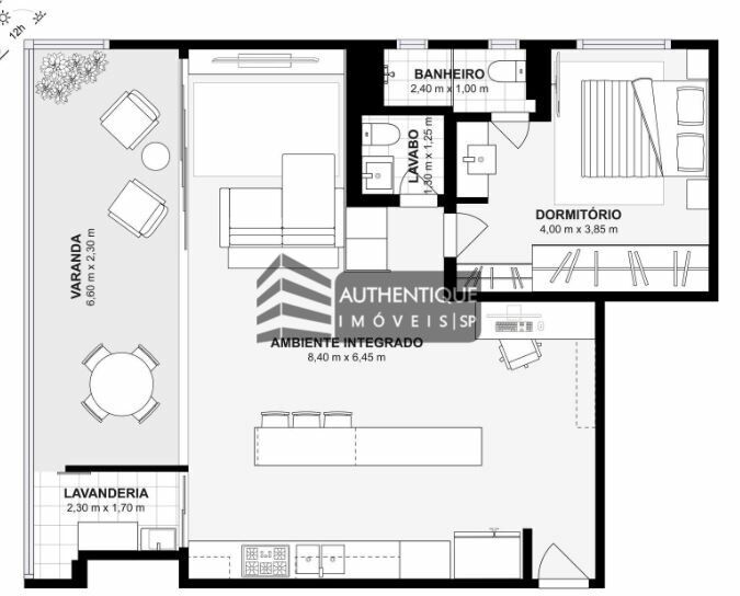 Apartamento à venda com 1 quarto, 84m² - Foto 52