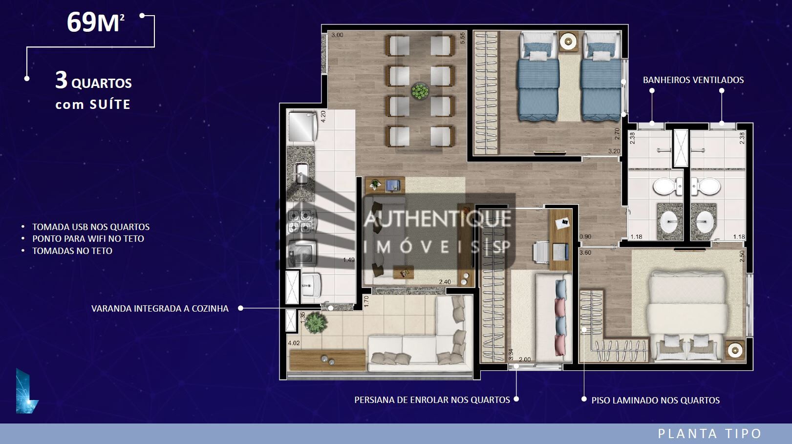 Apartamento à venda com 3 quartos, 69m² - Foto 49