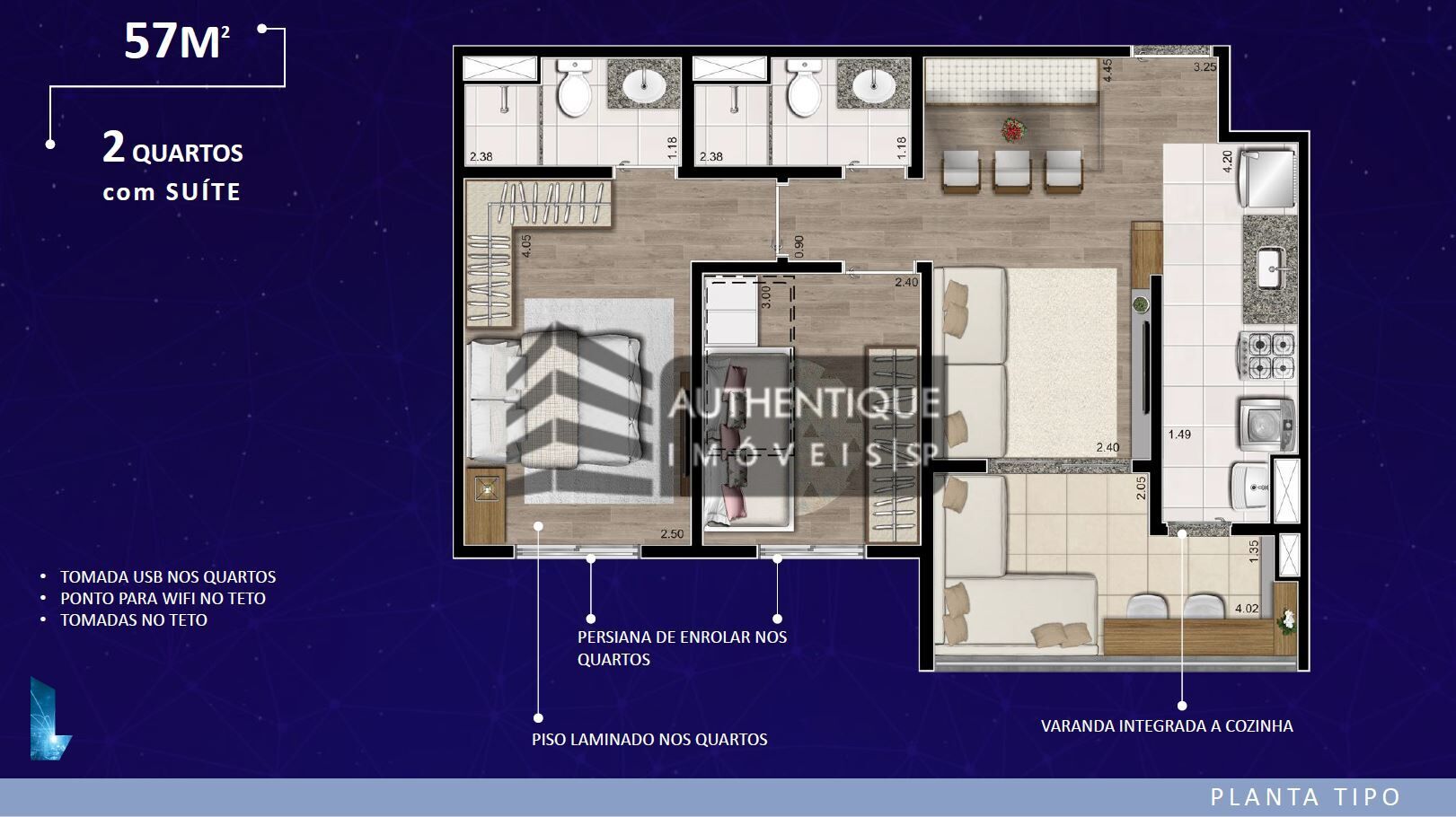 Apartamento à venda com 3 quartos, 69m² - Foto 46