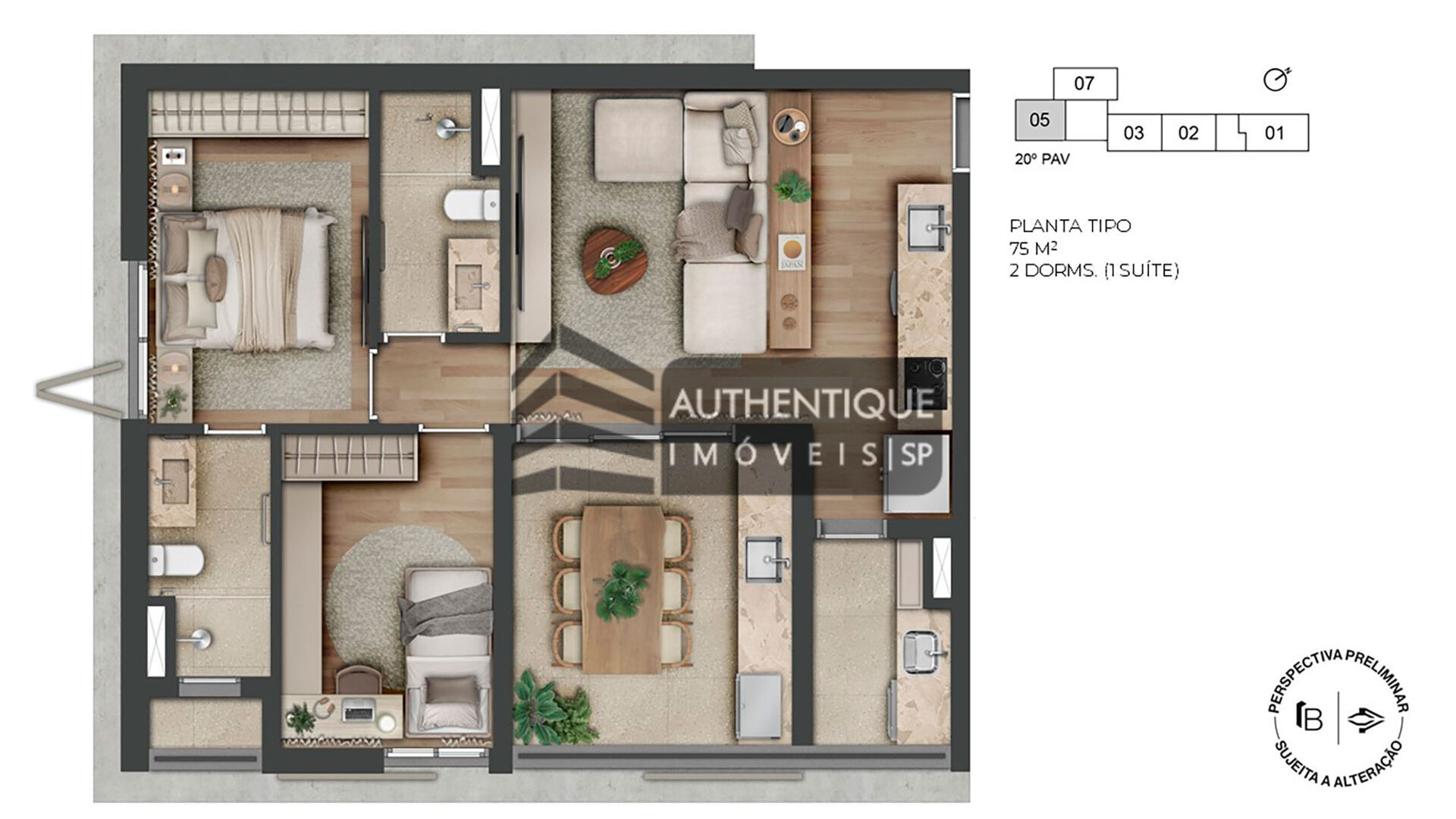 Apartamento à venda com 2 quartos, 73m² - Foto 22