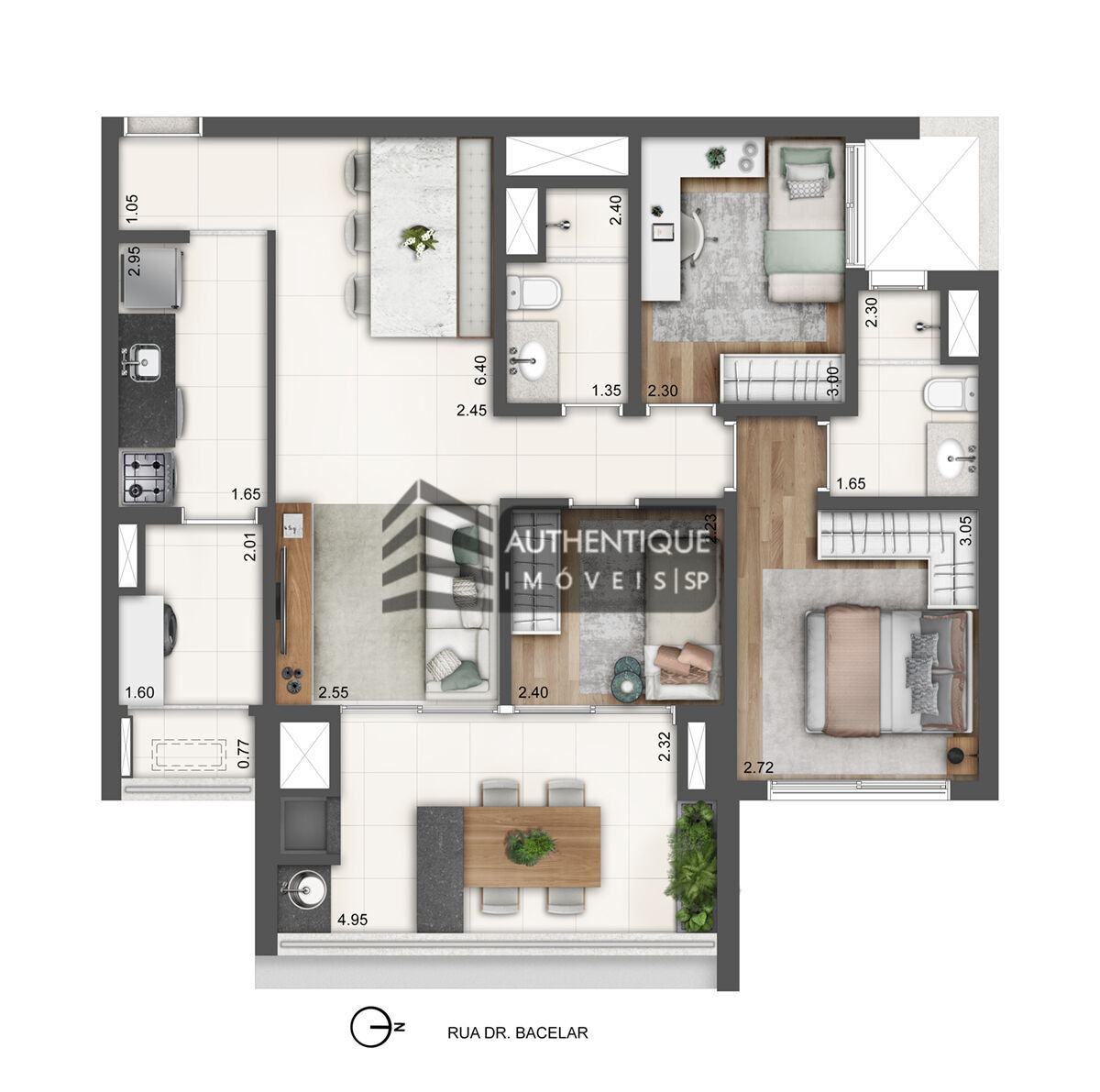 Apartamento à venda com 3 quartos, 83m² - Foto 24