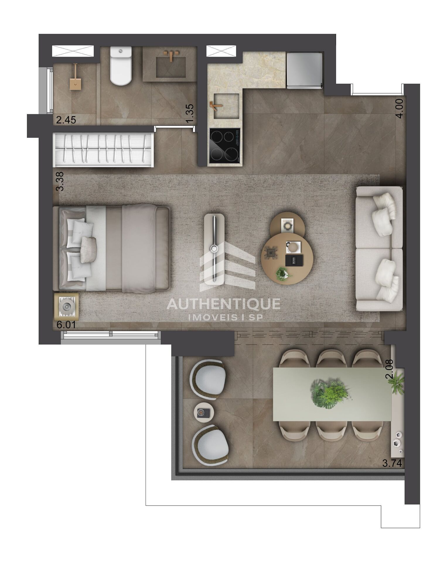 Apartamento, 1 quarto, 45 m² - Foto 15