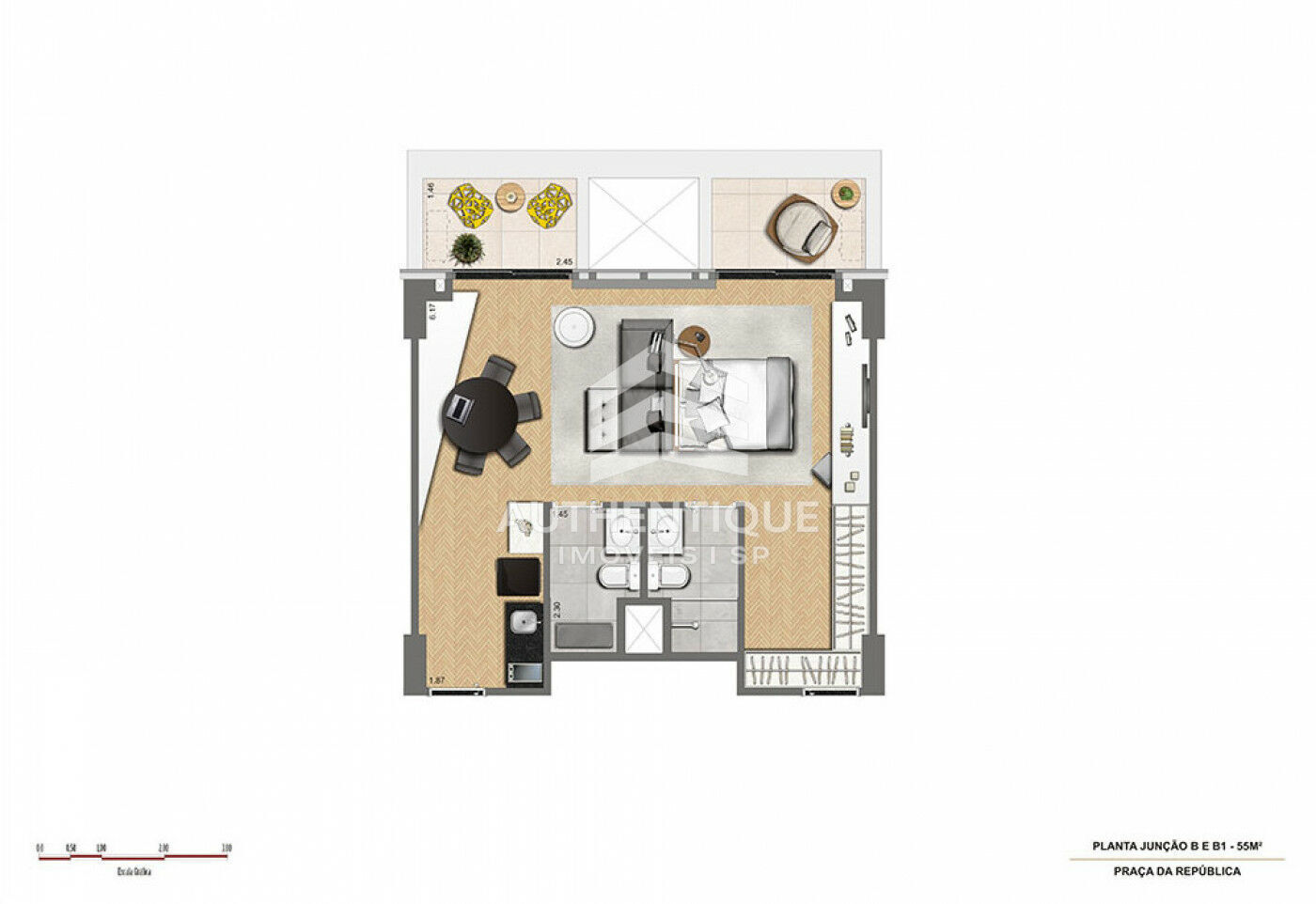 Apartamento, 1 quarto, 43 m² - Foto 30