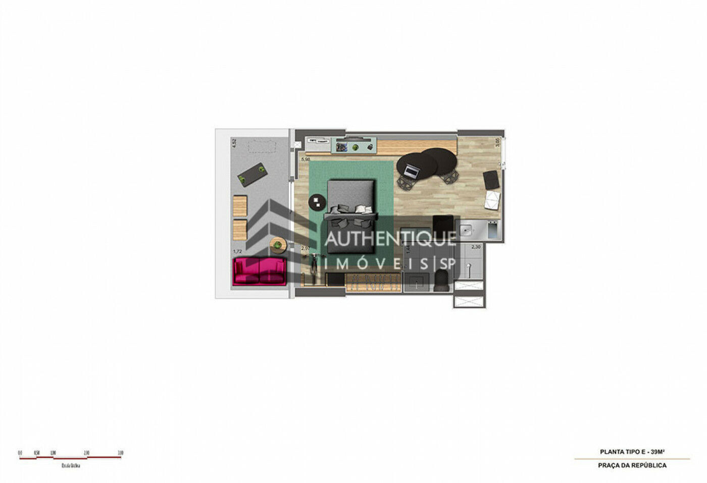 Apartamento, 1 quarto, 43 m² - Foto 28