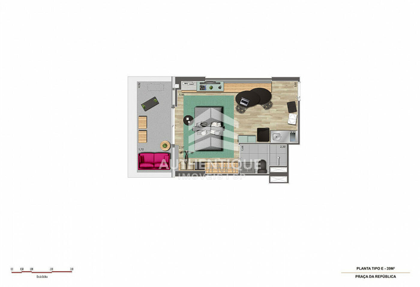 Apartamento, 1 quarto, 43 m² - Foto 28