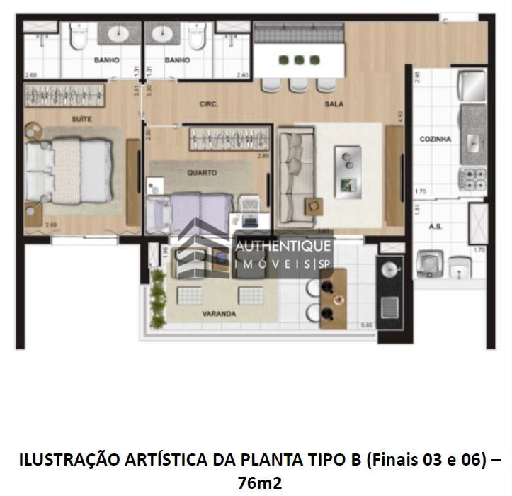 Apartamento à venda com 2 quartos, 76m² - Foto 33