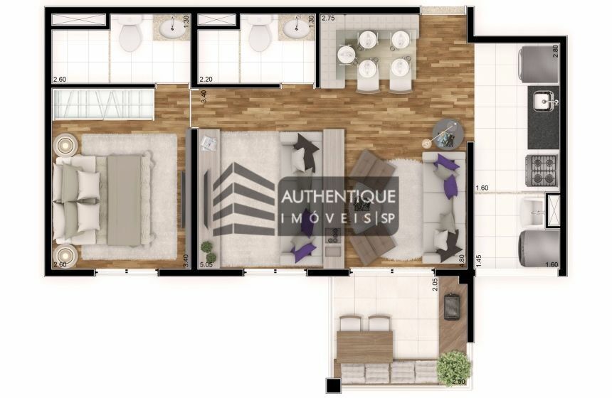 Apartamento à venda com 2 quartos, 58m² - Foto 15