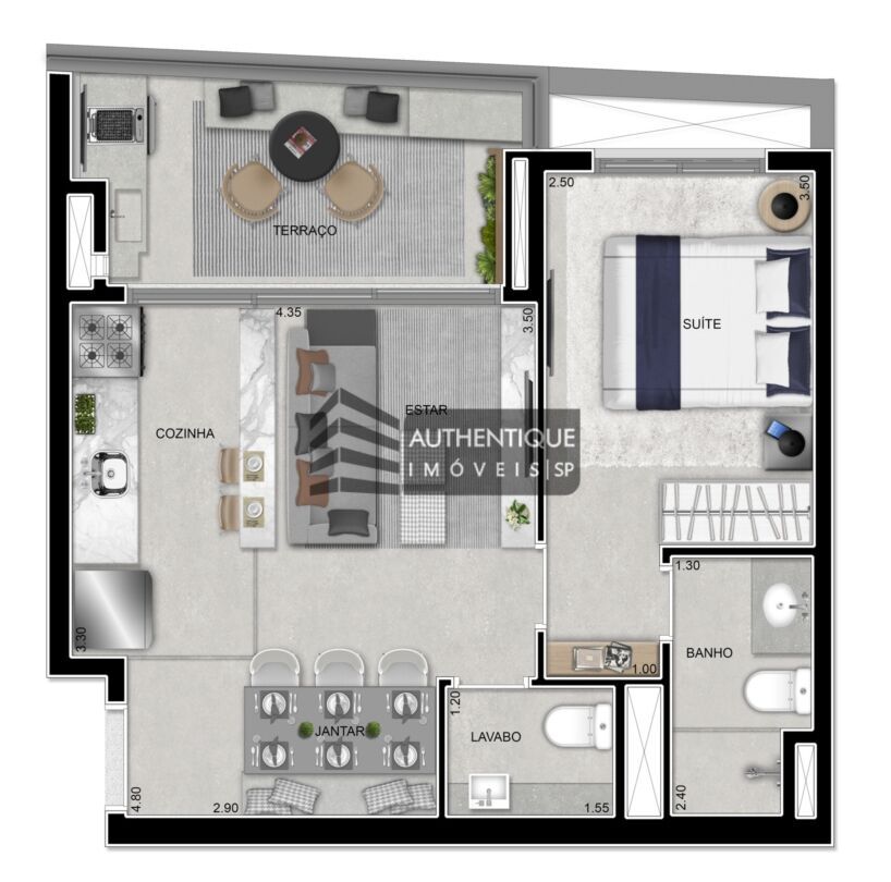 Apartamento à venda com 1 quarto, 27m² - Foto 38