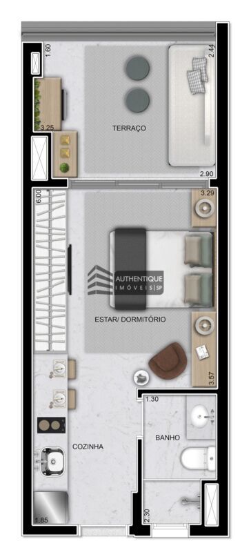 Apartamento à venda com 1 quarto, 27m² - Foto 40