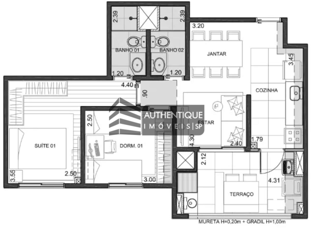 Apartamento à venda com 2 quartos, 58m² - Foto 32