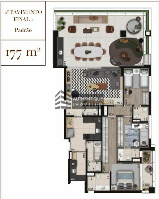 Apartamento à venda com 3 quartos, 177m² - Foto 12