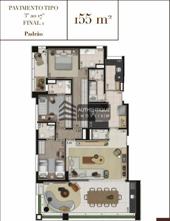 Apartamento à venda com 3 quartos, 177m² - Foto 13