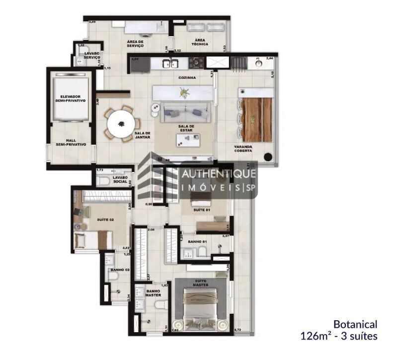 Apartamento à venda com 4 quartos, 194m² - Foto 33