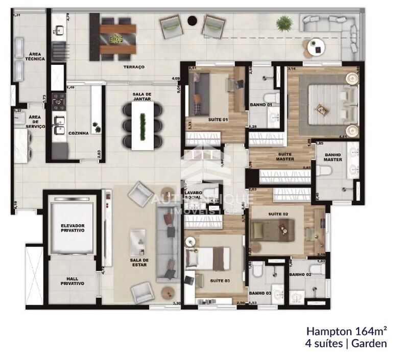 Apartamento, 4 quartos, 194 m² - Foto 36