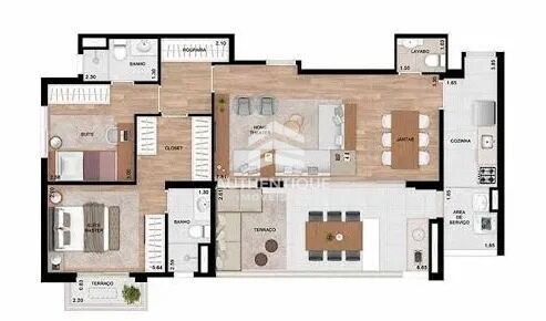 Cobertura, 2 quartos, 105 m² - Foto 22