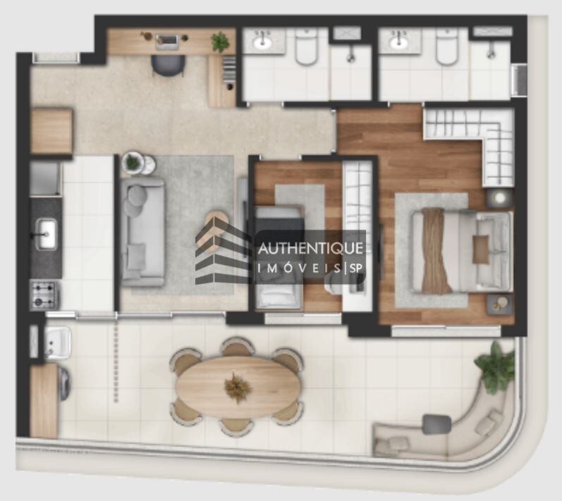 Apartamento à venda com 1 quarto, 40m² - Foto 52