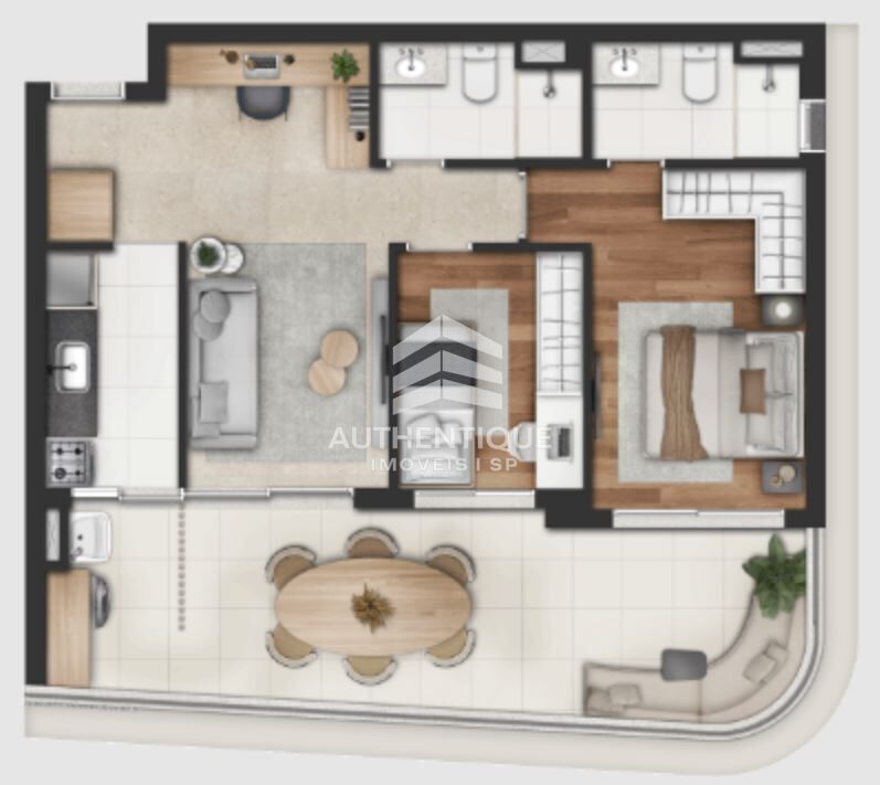 Apartamento, 1 quarto, 40 m² - Foto 52