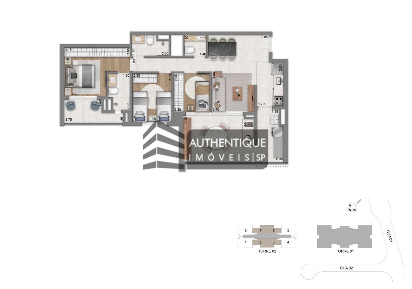 Apartamento à venda com 3 quartos, 127m² - Foto 22
