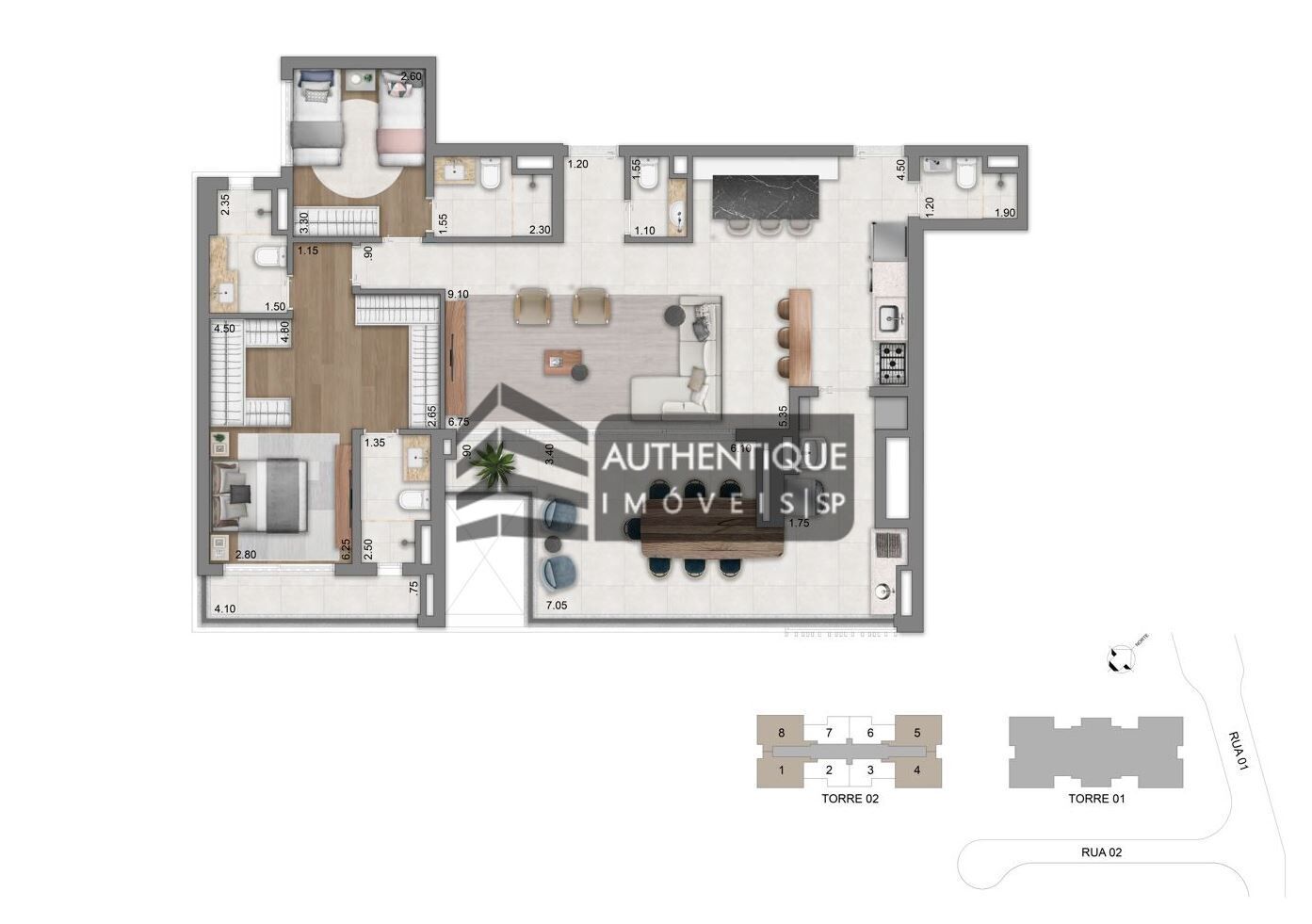 Apartamento à venda com 3 quartos, 127m² - Foto 23