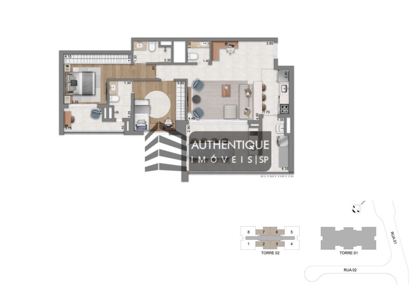 Apartamento à venda com 3 quartos, 127m² - Foto 21