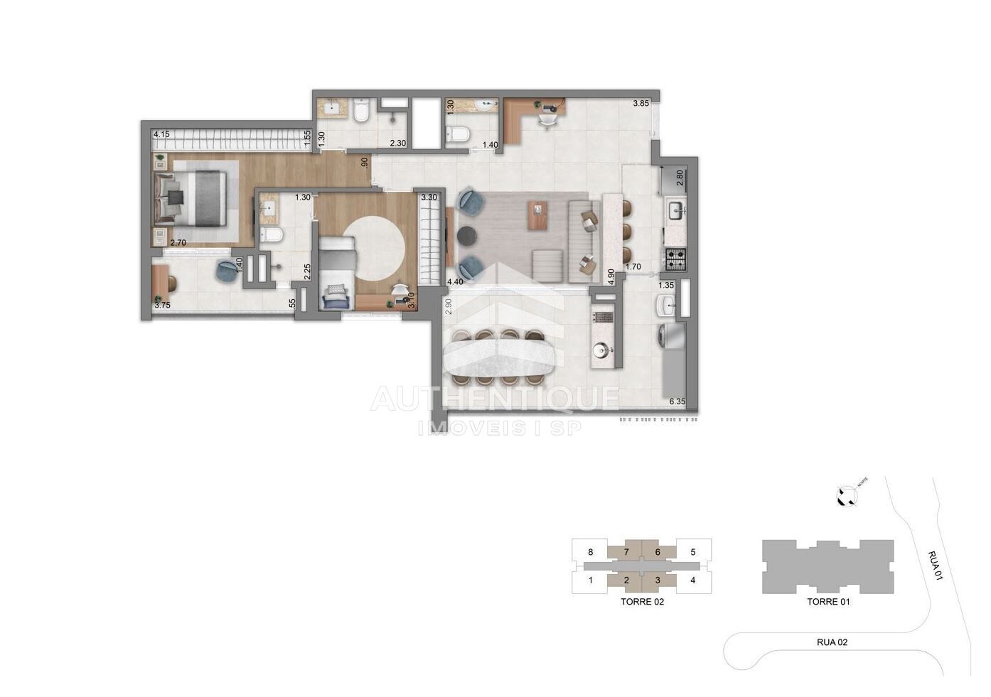 Apartamento, 3 quartos, 127 m² - Foto 21